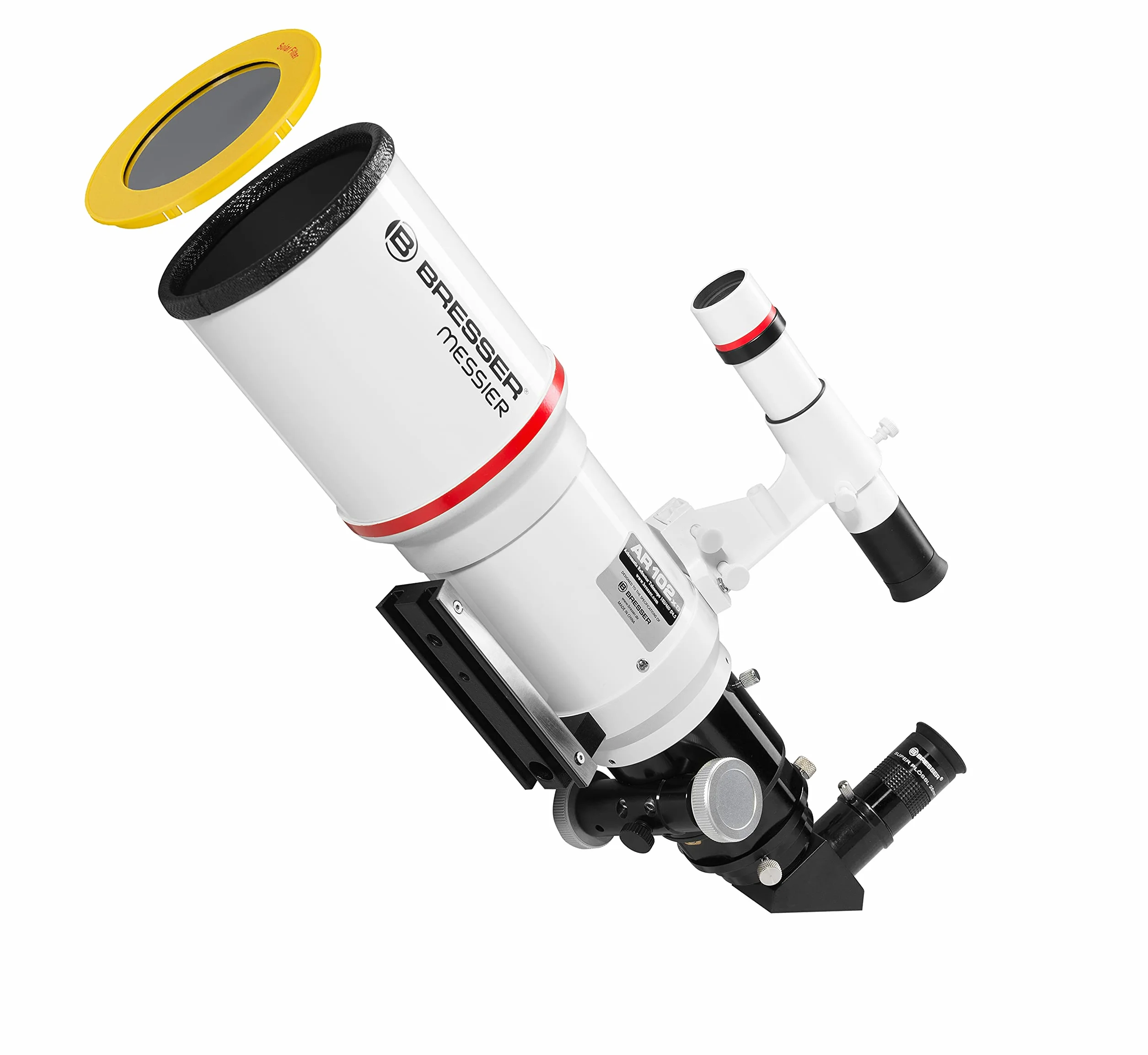 Bresser Réfracteur Messier Ar-102 X S/460 Télescope avec Hexafoc oculaires – Blanc