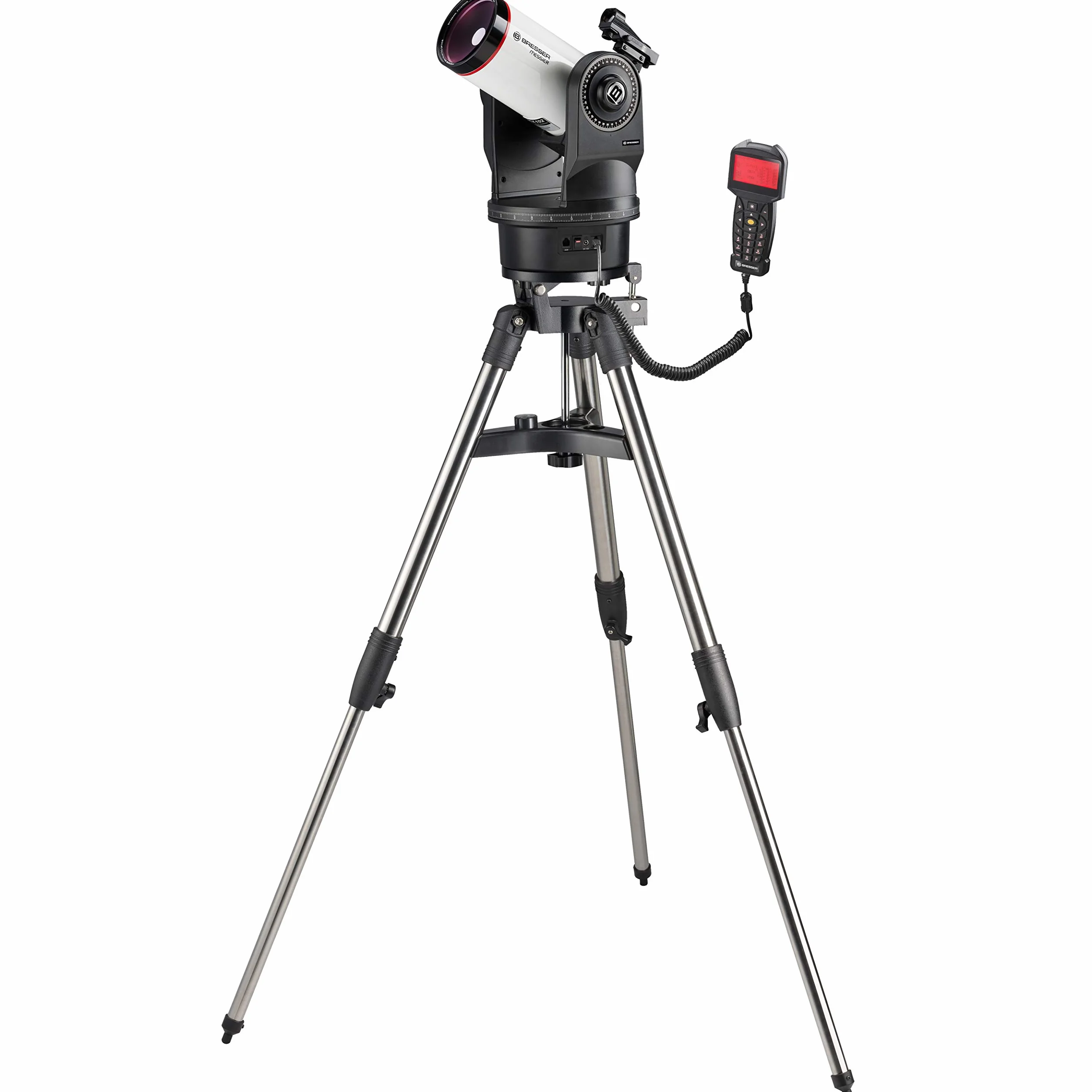 Bresser Télescope Messier MCX-102 avec Distance focale de 1470 mm et télescope Goto EQ/AZ avec Monture équatoriale ou azimutale au Choix avec trépied