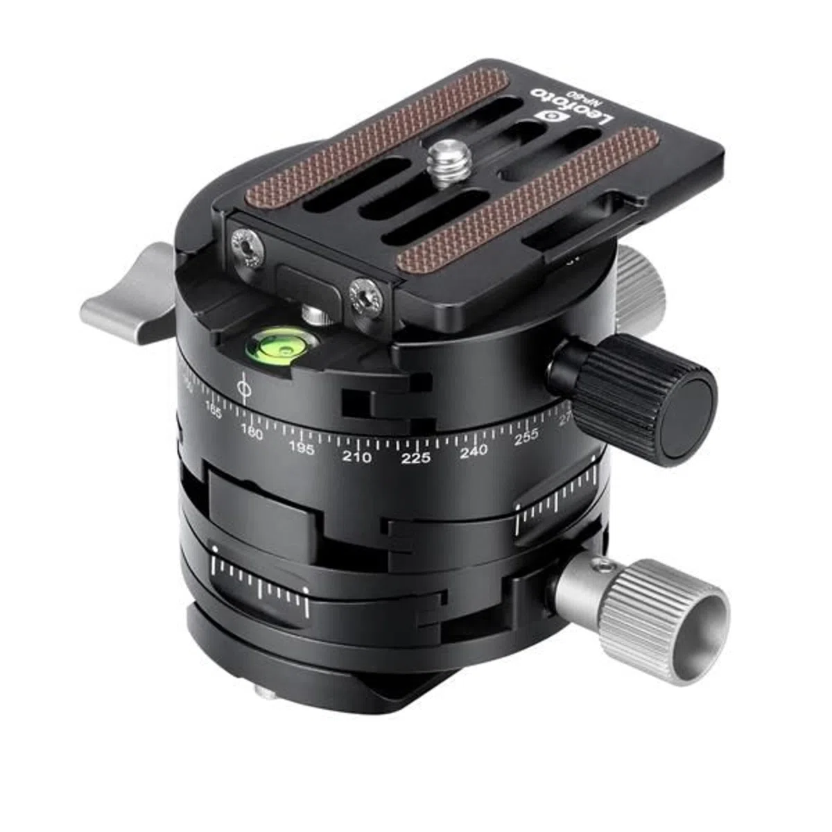Leofoto - Pince panoramique à engrenage G2 avec plaque de libération rapide NP-60 - Facile à placer sur la tête de balle Leofoto - G2+NP-60