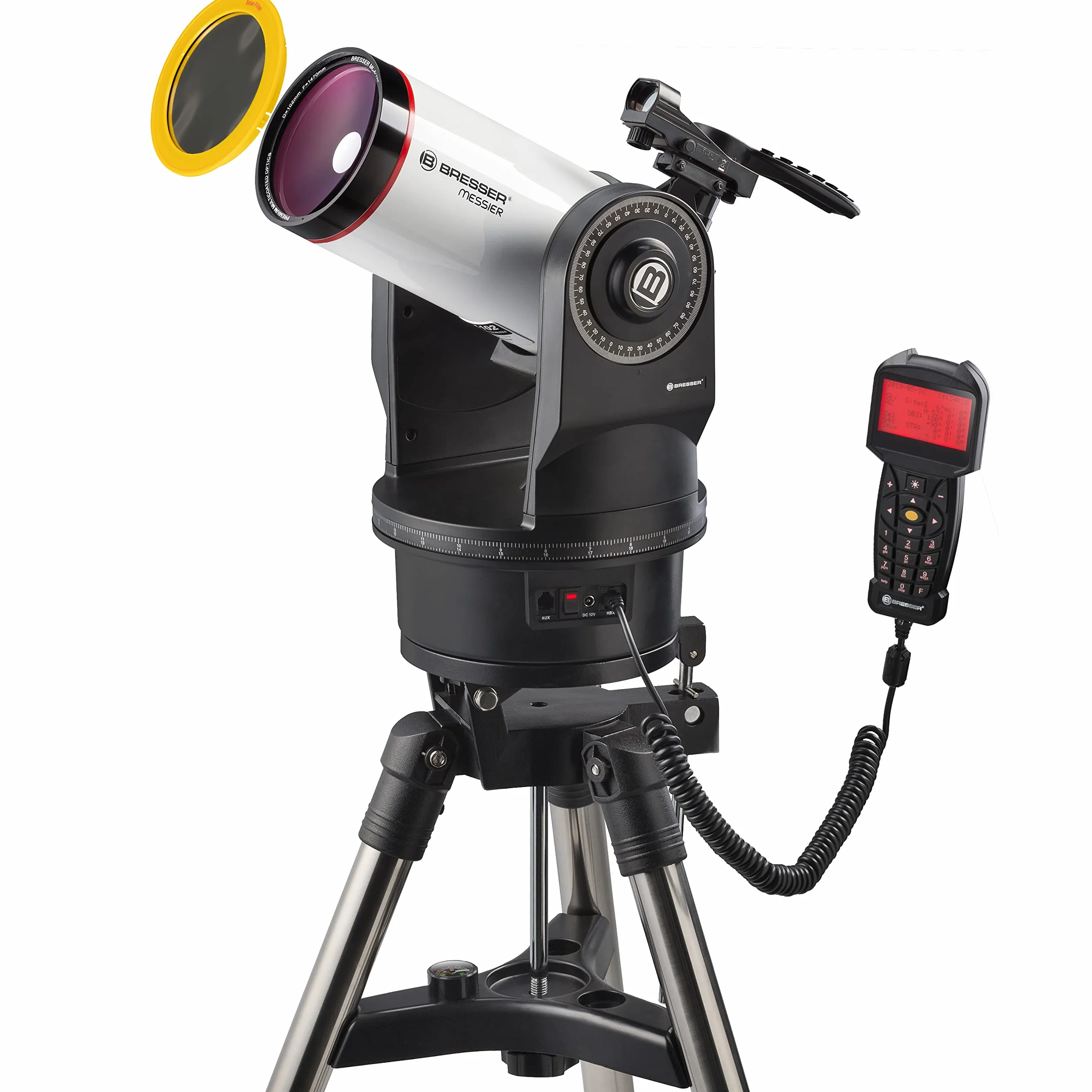 Bresser Télescope Messier MCX-102 avec Distance focale de 1470 mm et télescope Goto EQ/AZ avec Monture équatoriale ou azimutale au Choix avec trépied