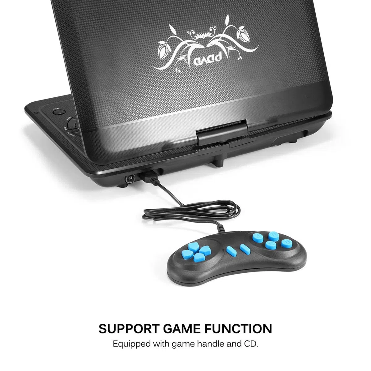 Lecteur DVD Portable pour Voiture avec Grand écran HD pivotant de 10,1" Design Exclusif des Boutons, Support ​Port US