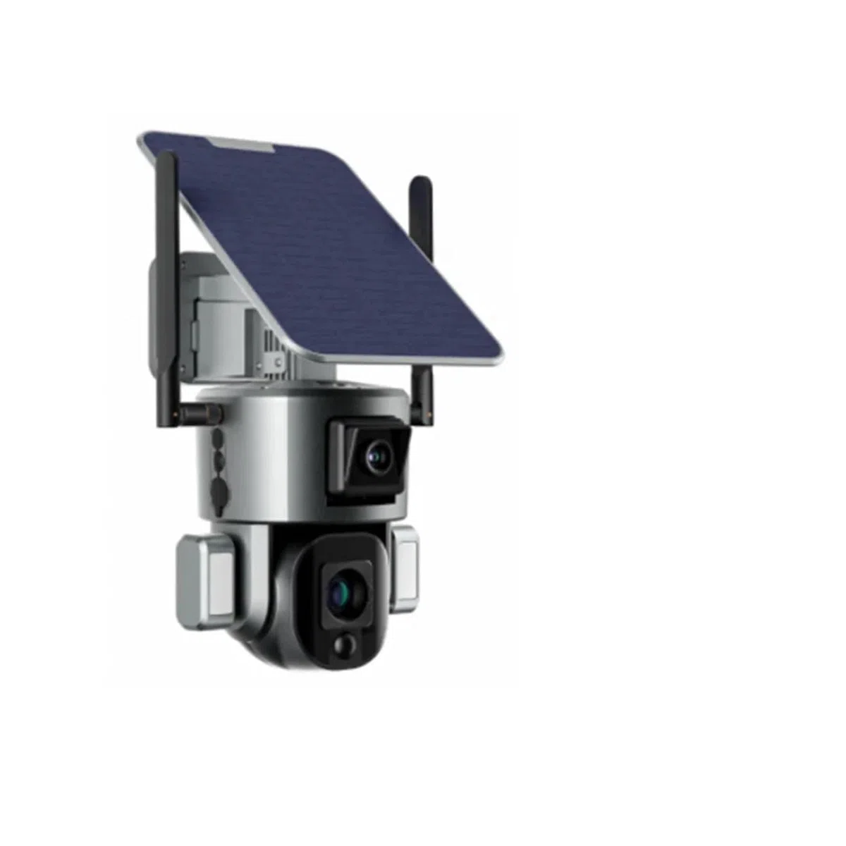 Caméra de sécurité, Caméra Solaire d'extérieur 4K 8mp, 4G/WiFi, étanche IP66, sécurité extérieure, Suivi Automatique, Surveillance PTZ, CCTV(WiFi 4XZoom 64GB)