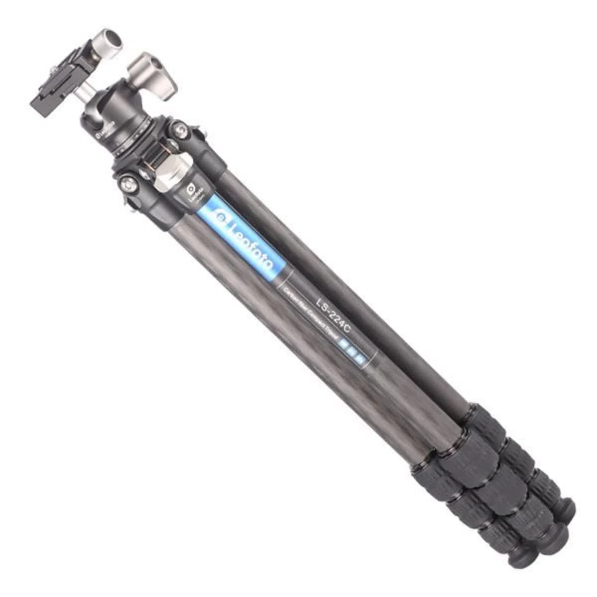 Leofoto - Ranger - Trépied en Carbone pour appareils Photo - Tête à rotule Incluse - Capacité de Charge de 6kg - Pieds Extensibles - Hauteur: 5,7 cm - 109 cm - LS-224C + Tête à rotule LH-25