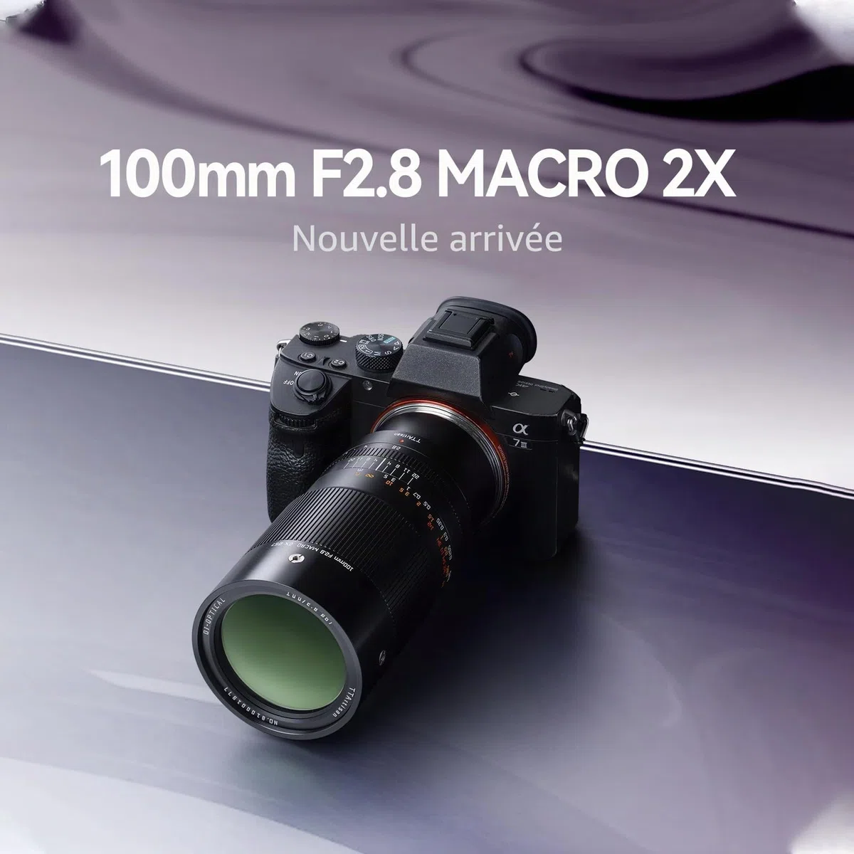 TTARTISAN Objectif 100mm F2.8 Macro 2X pour Canon RF Monture Objectif à Mise au Point Manuelle pour la Photographie Miniature