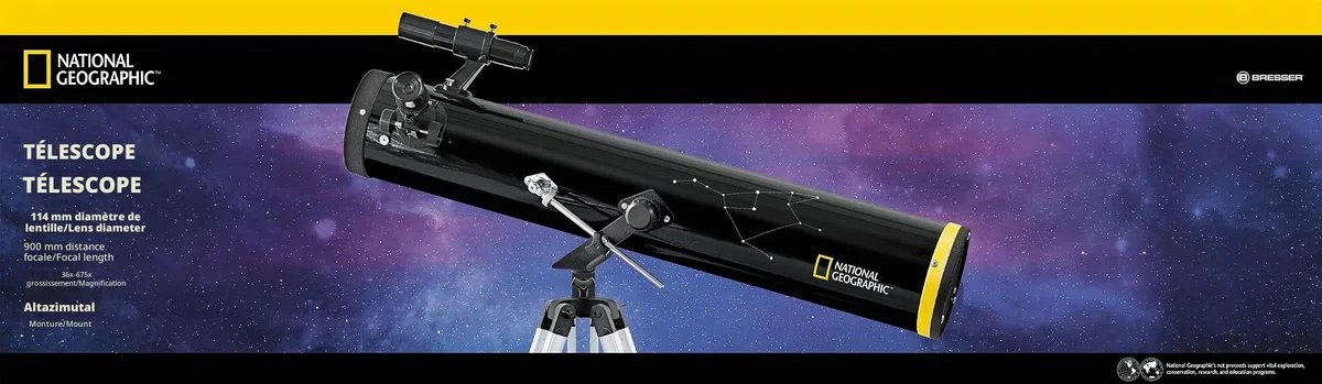 National Geographic 114/900 Télescope réflecteur AZ