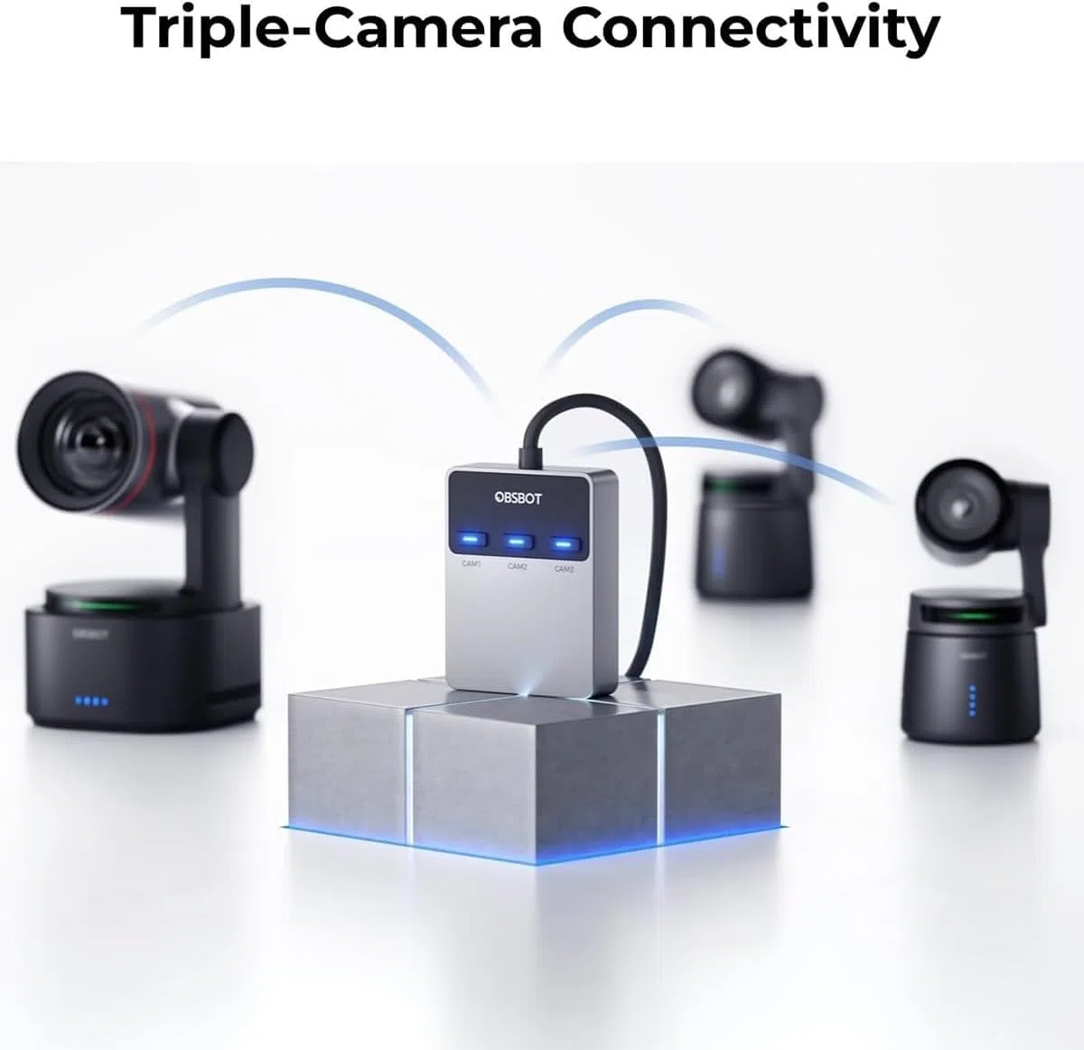 OBSBOT Connecteur Multi-cam sans Fil Compatible avec Tail 2/Tail Air