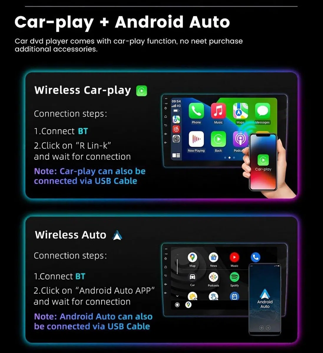 Autoradio Android 15 Tactile 2K 10" pour Buick GL8 3 2017-2020