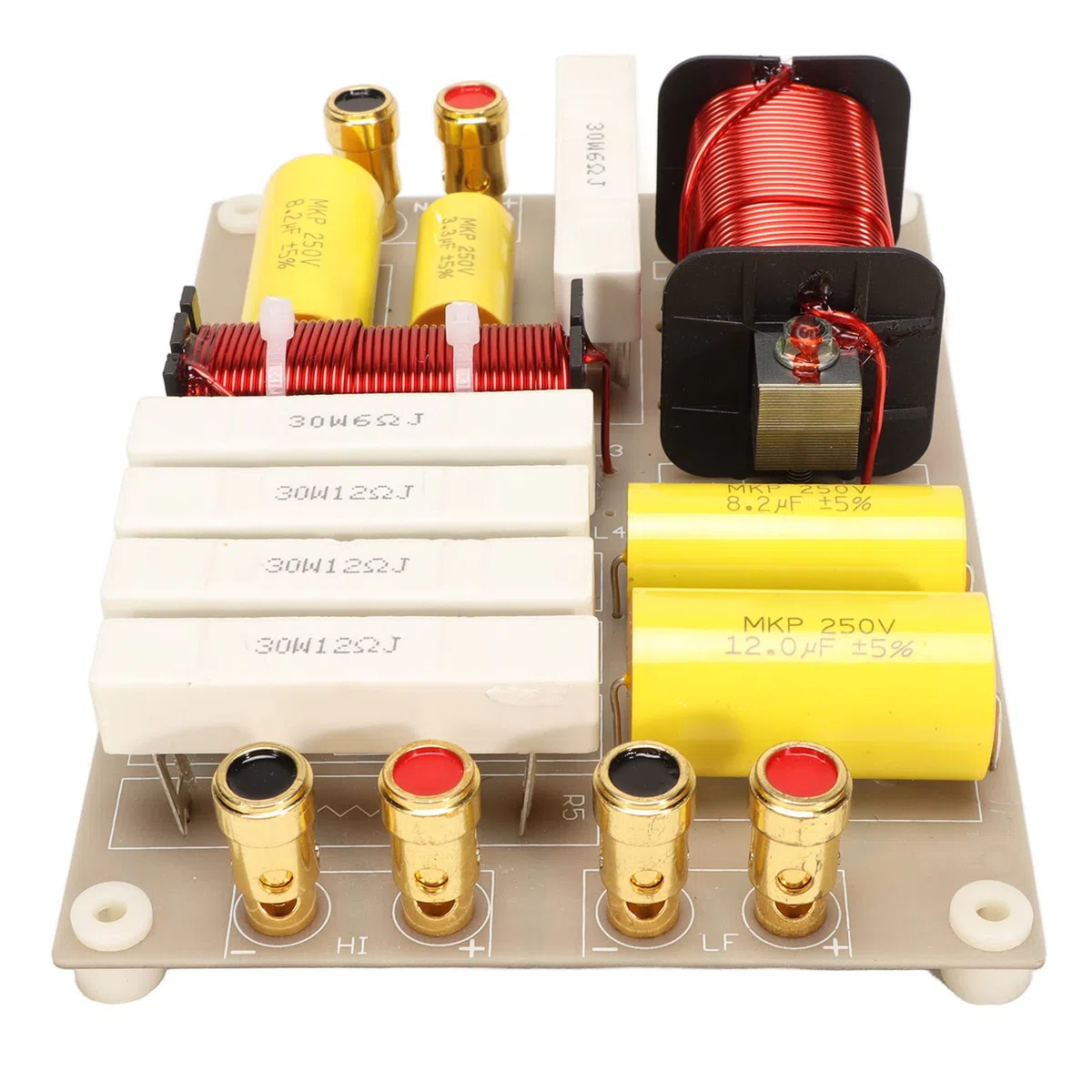 Crossover pour Enceintes Hi-FI 800W, Crossover 2 Voies avec contrôle du Tweeter et des Basses, Crossover Professionnel Haute Puissance pour Enceintes de scène.