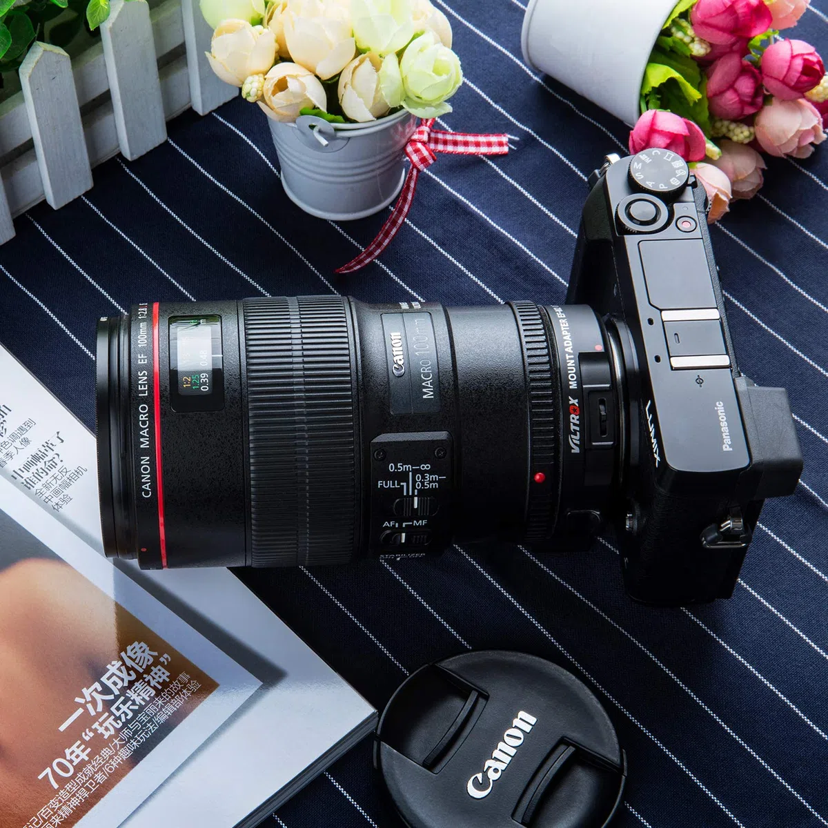 VILTROX EF-M2 II Speedbooster 0.71x Bague Adaptateur mft pour EF Monture Objectif à Micro 4/3 Caméra GH6 GH5M2 BMPCC 4K GH4 GH5 G100 G95 G85 OM-1 EM-10 EM-15