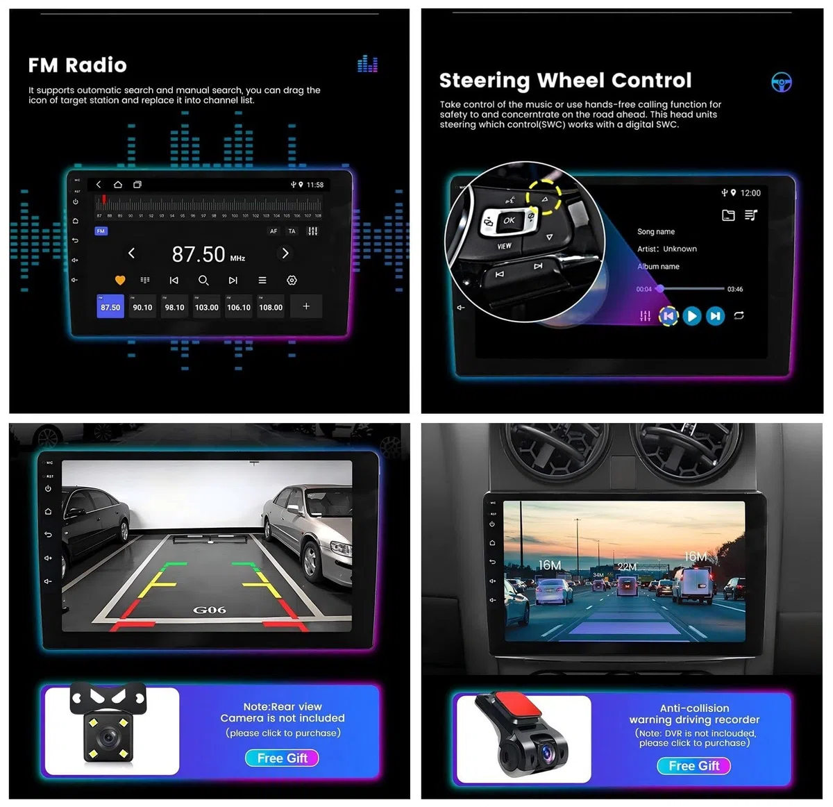 Autoradio Android 15 Tactile 2K 10" pour Buick GL8 3 2017-2020