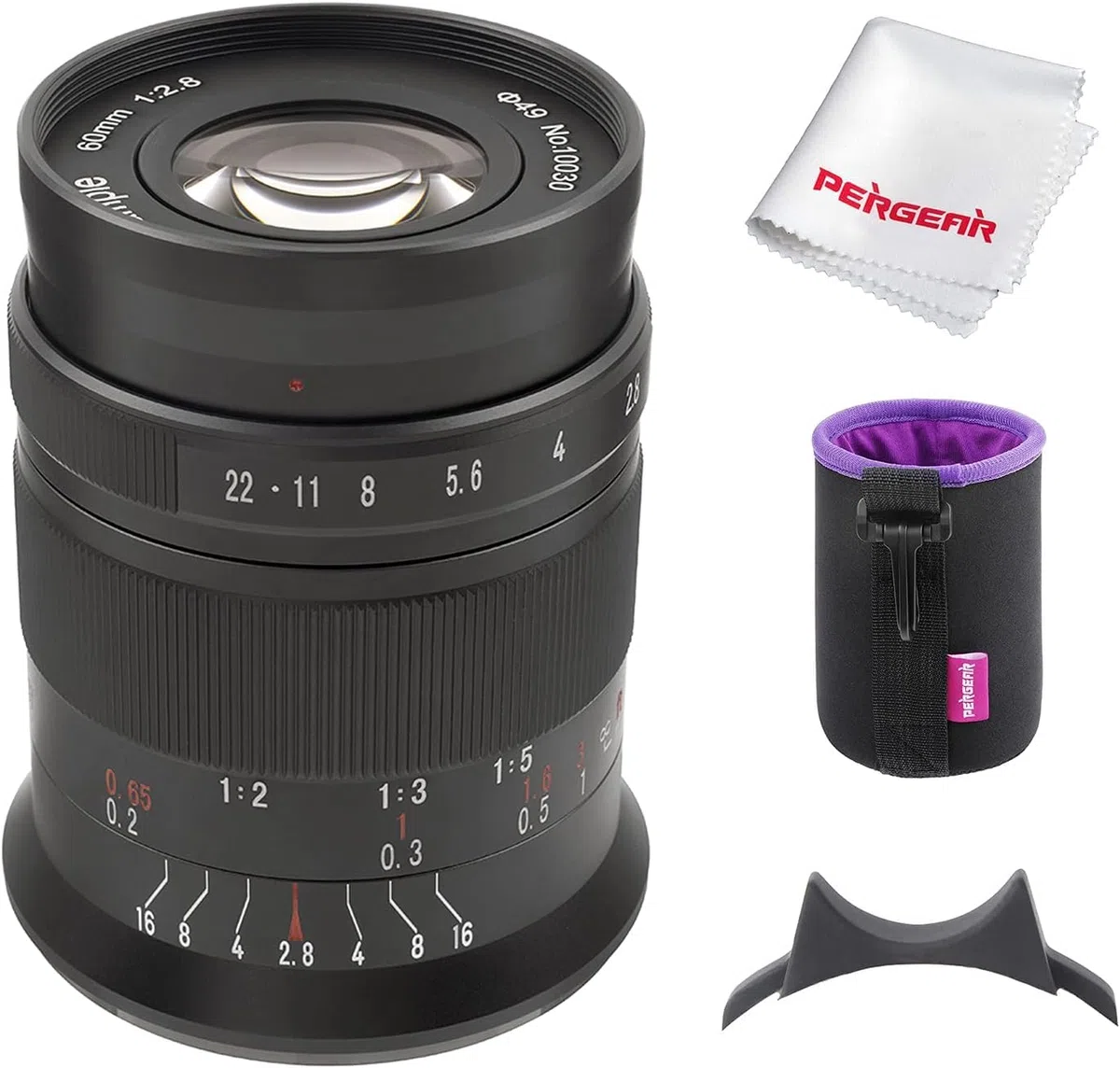 7artisans 60mm F2.8 II V2.0 Objectif Macro APS-C, Compatible avec Les appareils Photo Fuji X-Mount Appareils Photo X-A1 X-A10 X-A2 X-A3 A-at X-M1 XM2 X-T1 X-T3 X -T10 X-T2 X-T20 X-T30 X-Pro1 X-Pro2