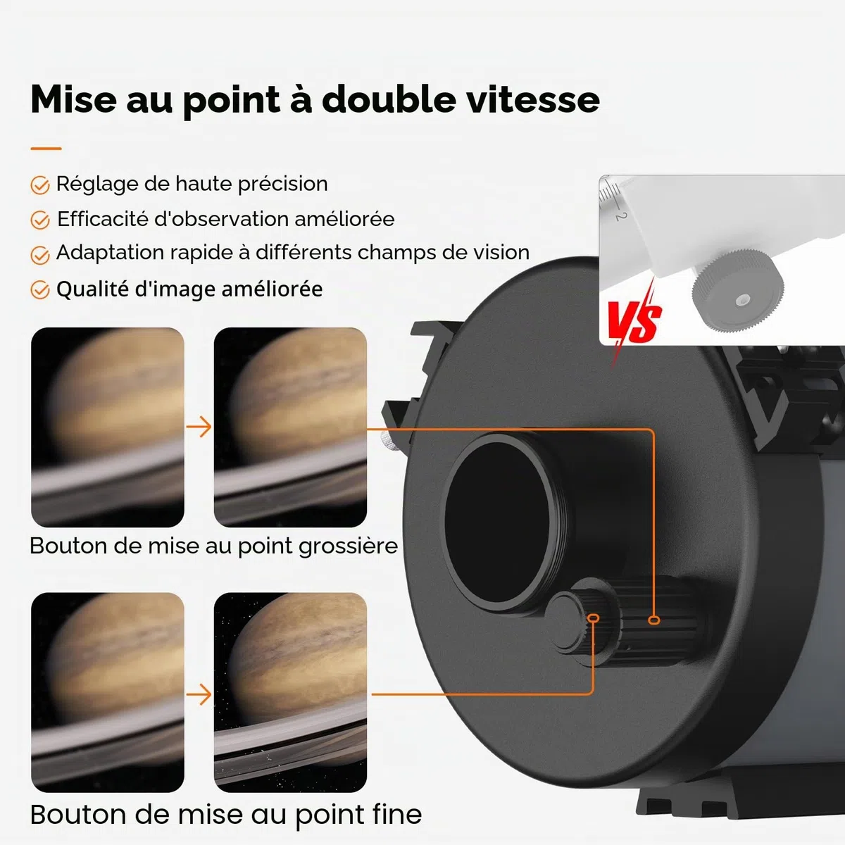 Svbony MK127 Télescope Astronomique, 127 mm f/11,8 Maksutov Cassegrain OTA