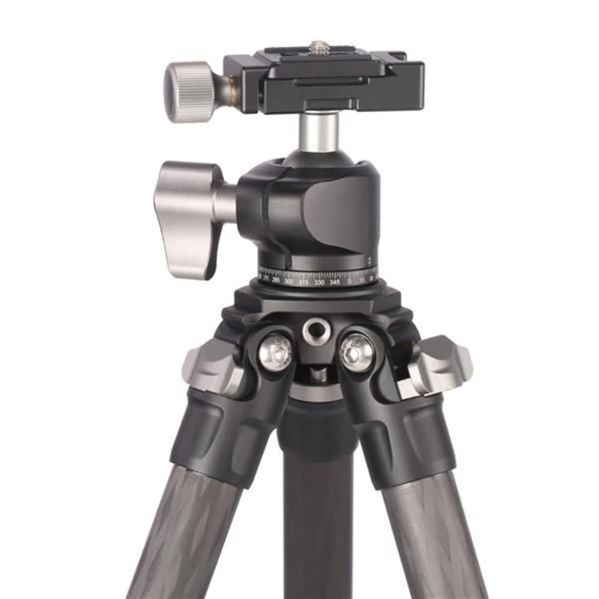 Leofoto - Ranger - Trépied en Carbone pour appareils Photo - Tête à rotule Incluse - Capacité de Charge de 6kg - Pieds Extensibles - Hauteur: 5,7 cm - 109 cm - LS-224C + Tête à rotule LH-25