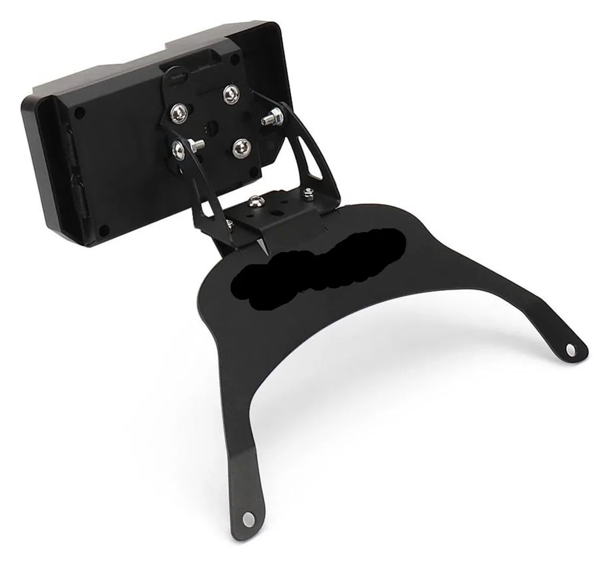 Support de Navigation pour Moto pour Yamaha pour Tricity Chargement sans Fil Plaque Navigation GPS Moto Support De Téléphone Portable(Black 1)
