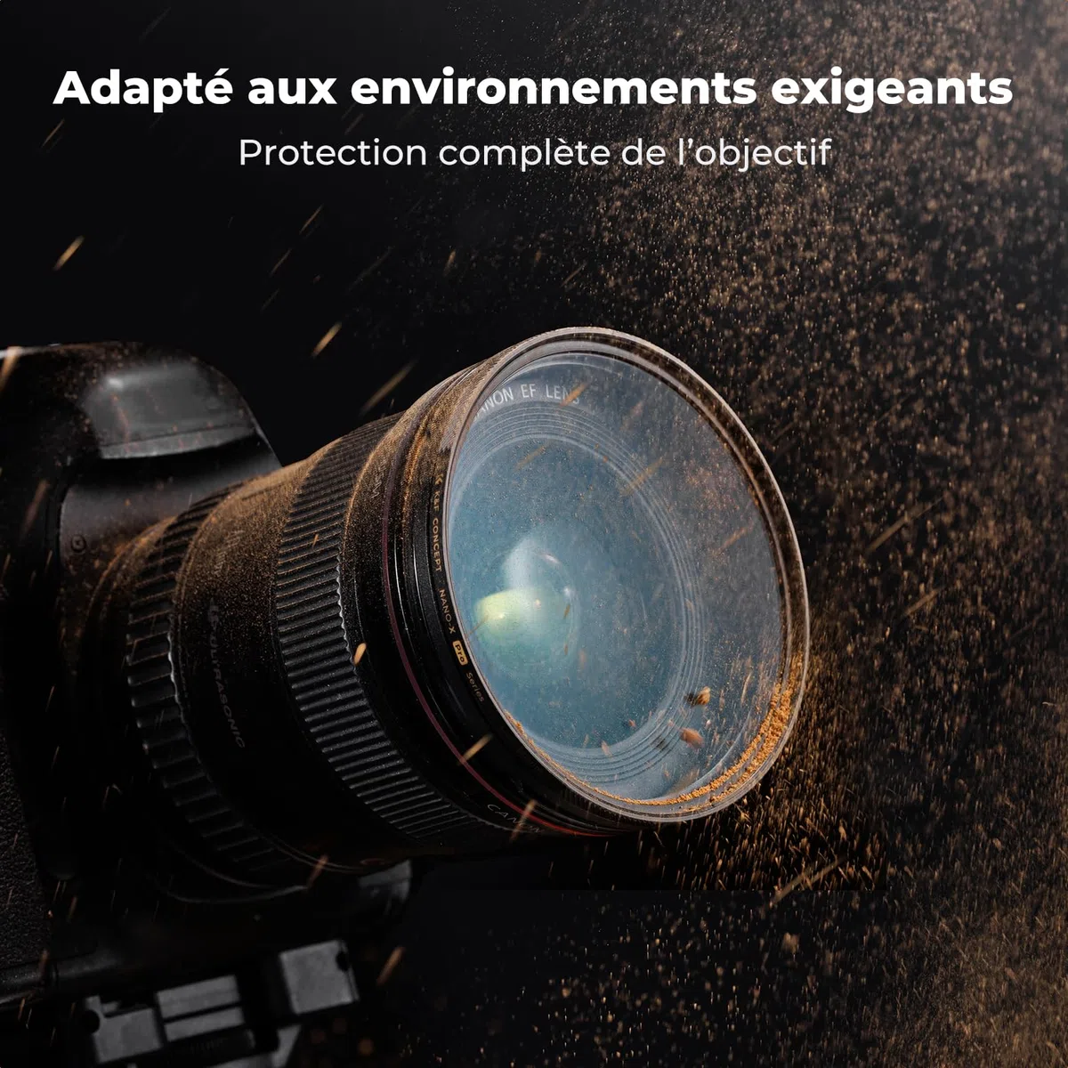 K&F CONCEPT 77mm Filtre Black Diffusion 1/4 Mist en Cuivre Nano-X Pro Série